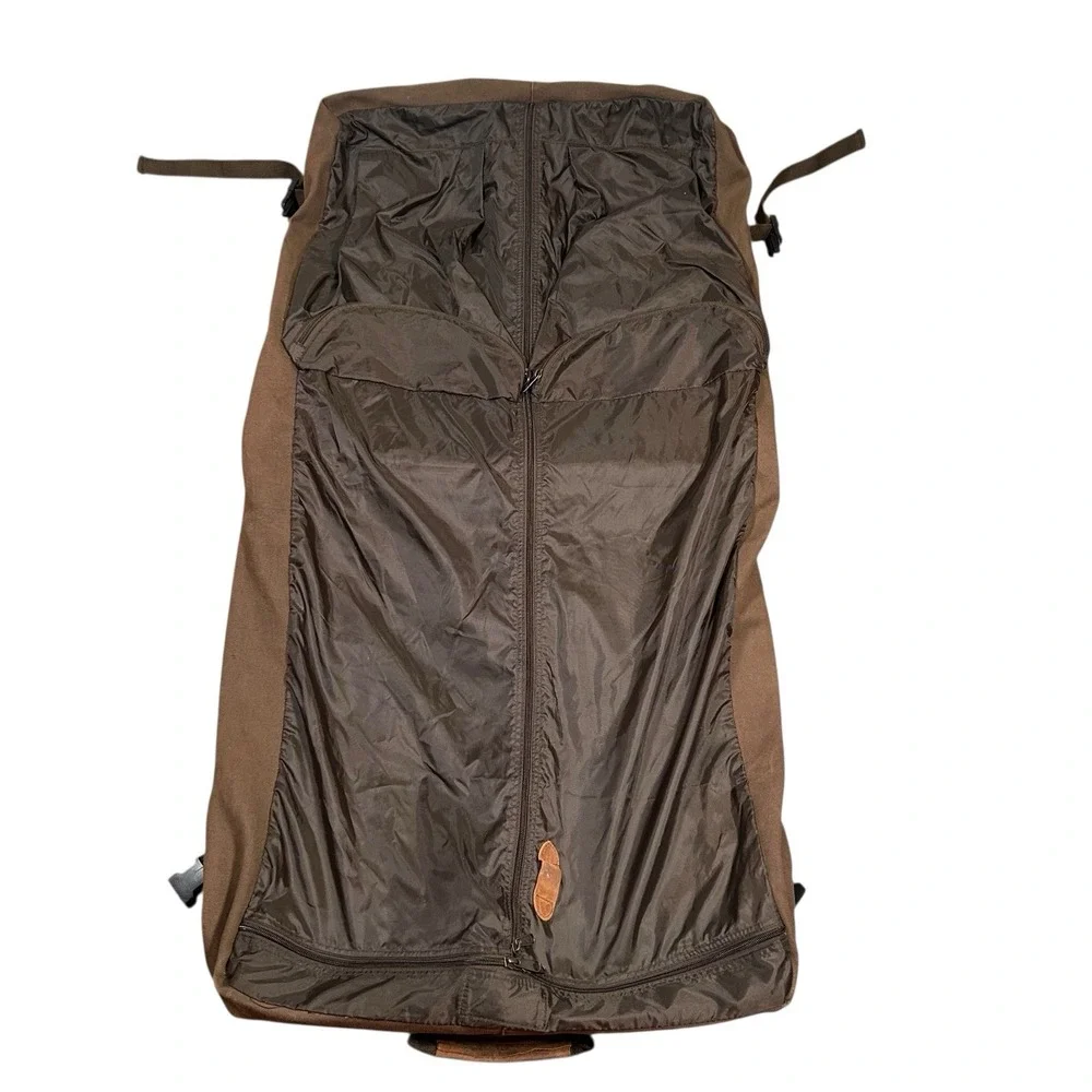 Vintage Cabelas Canvas & Leather Garment Bag Luggage Travel Hunting Outdoor‎